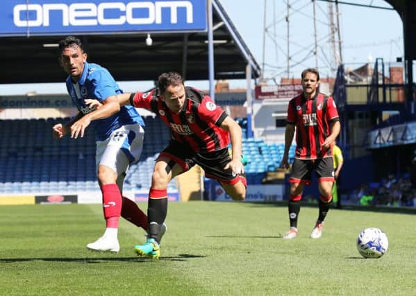 Gary Roberts opened the scoring for Pompey against Bournemouth. Picture: Joe Pepler