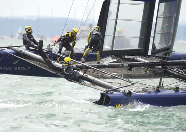 Artemis Racing at speed 

Picture: Malcolm Wells (160724-3769)