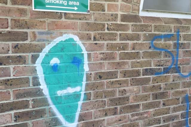 Some of the vandalism at Gosport FC