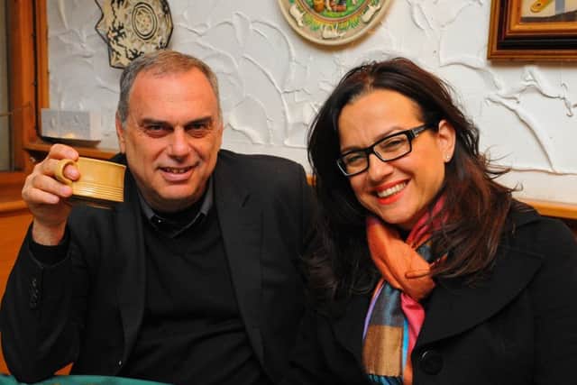 Former Pompey manager Avram Grant and his wife Tzofit in 2010