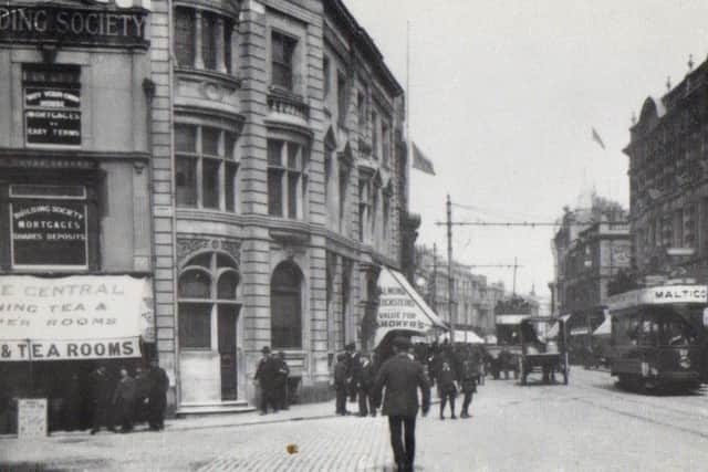 The junction of Commercial Road and Edinburgh Road, pre-1936 but perhaps as early as the 1920s