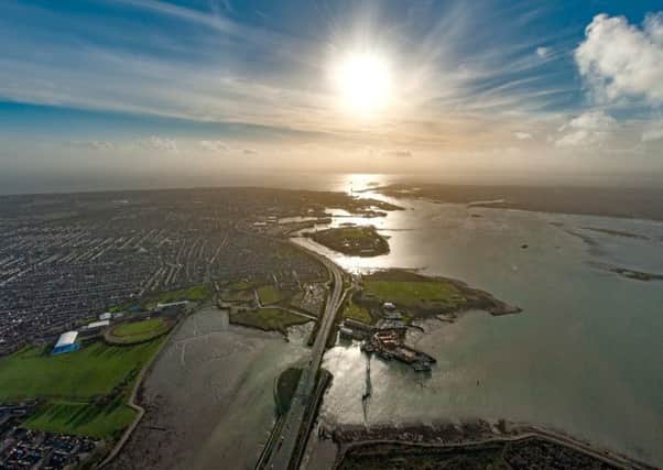 An aerial view of the Solent  Picture: Shaun Roster