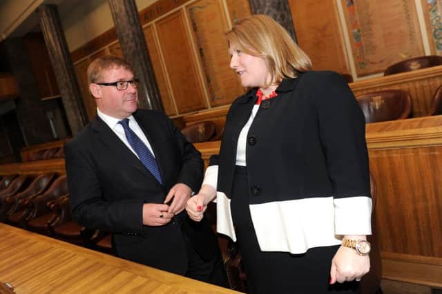 City council boss Donna Jones with the last minister for Portsmouth, Mark Francois   PHOTO: Sarah Standing