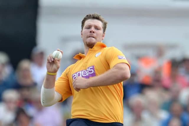 Kent all-rounder Matt Coles returned to haunt former club Hampshire at the Ageas Bowl tonight   Picture: Dave Vokes/LMI Photography