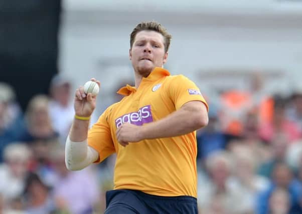 Kent all-rounder Matt Coles returned to haunt former club Hampshire at the Ageas Bowl tonight   Picture: Dave Vokes/LMI Photography