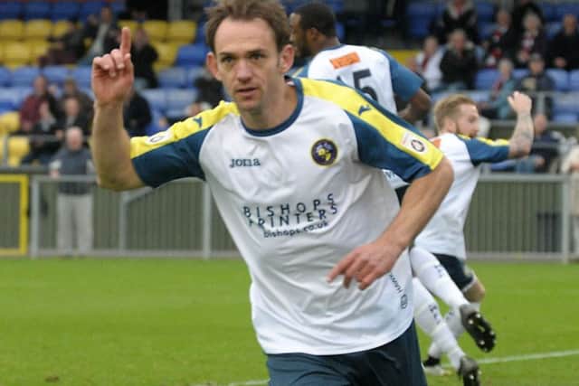 Hawks striker James Hayter Picture: Mick Young