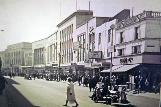 Commercial Road, Portsmouth, looking south in 1965. We know this as the film being shown at the former Classic Cinema was The Knack which was released that year