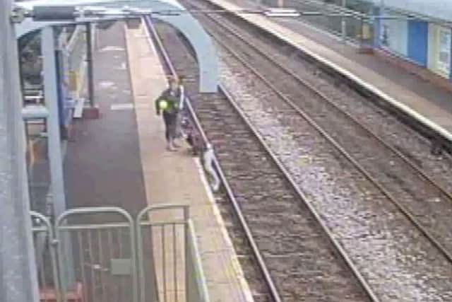 A still from the video footage