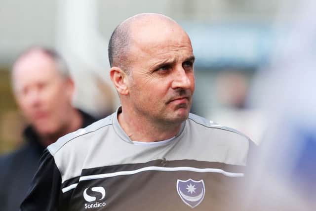Pompey boss Paul Cook   Picture: Joe Pepler