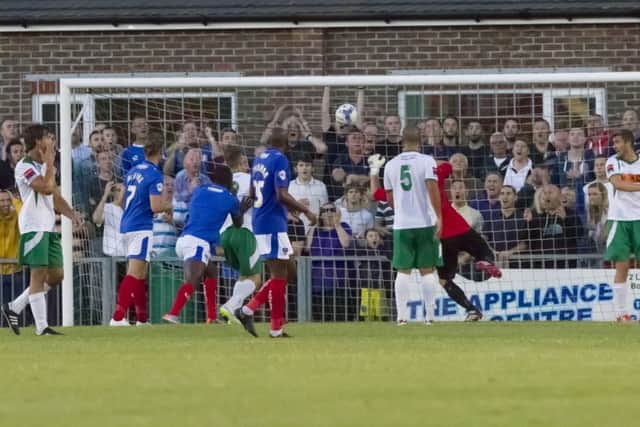 Action from Pompey's pre-season clash with Bognor last year - a 1-1 draw    Picture: Ashley Zee