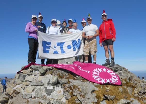 Staff from Eaton Ltd completed the Three Peaks Challenge to raise cash for QA Hospital