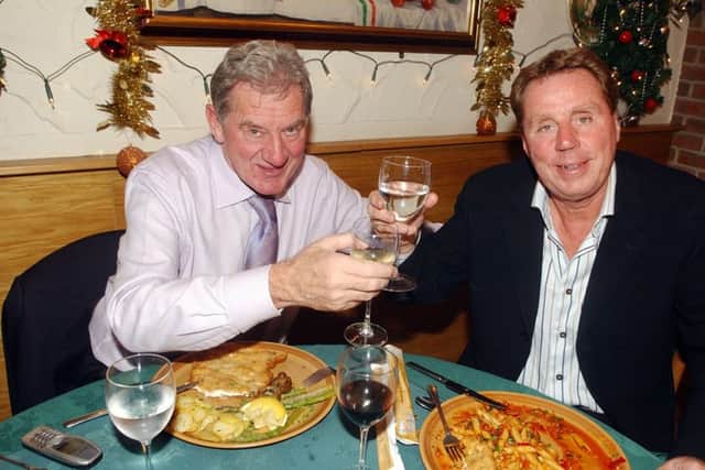 Former Pompey chairman Milan Mandaric and ex-Blues boss Harry Redknapp dine at the Pizza House in 2005