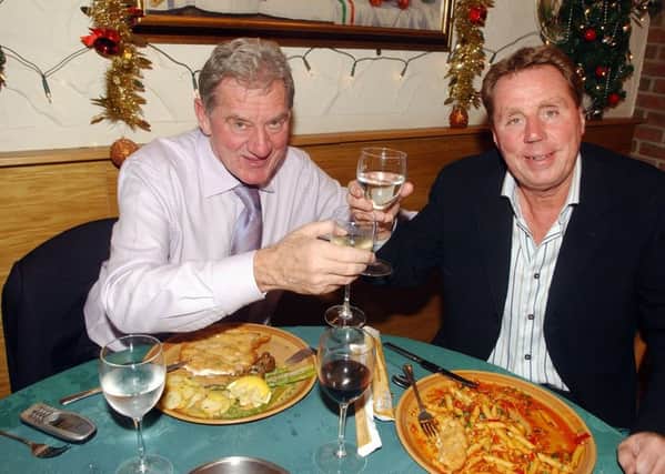 Former Pompey chairman Milan Mandaric and ex-Blues boss Harry Redknapp dine at the Pizza House in 2005