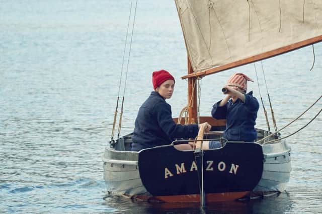 Seren Hawkes, left, as Nancy Blackett