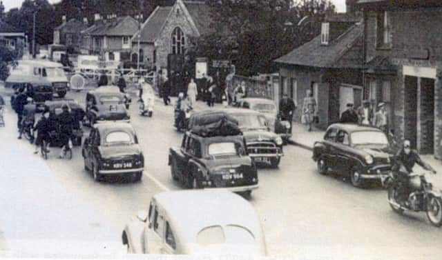Bedhampton Crossing sixty years ago but very busy, even then