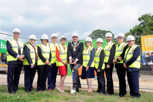 From left, Rod Edwards, Dave Goodall, Fiona Haynes, Professor Paul Hayes, The Lady Mayoress of Portsmouth Leza Tremorin, The Lord Mayor of Portsmouth David Fuller, Penny Mordaunt MP, Cllr Neill Young, Ciaran O'Dowda, Cpt Andy Cree and Bob Curtis.
Picture: Sarah Standing (161115-259)