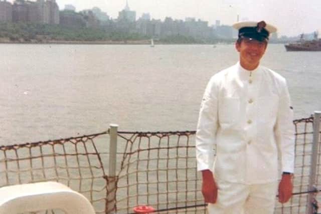 Nicholas Clark onboard HMS Blake