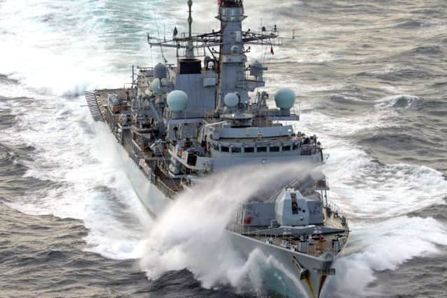 HMS St Albans during deployment. Image MoD