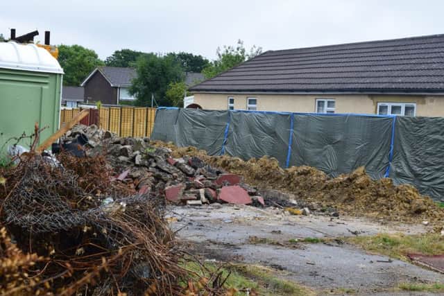 Demolition taking place
at Hill Park Baptist Church in Fareham