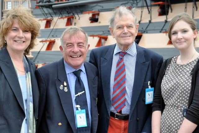 From left,
Yvonne Hall, Gary Hall, Sir Robin Ross and Lucy Searle from SSAFA