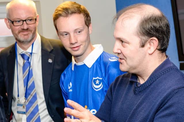 Pompey SOS spokesman Bob Beech, right