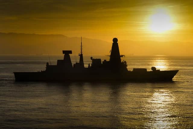 HMS Dauntles during a routine visit to Gibraltar. Photo: MoD