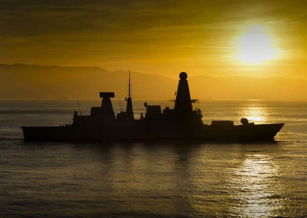 HMS Dauntles during a routine visit to Gibraltar. Photo: MoD