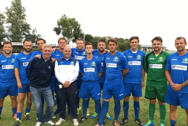 Baffins Milton Rovers celebrating their new ground officially opening