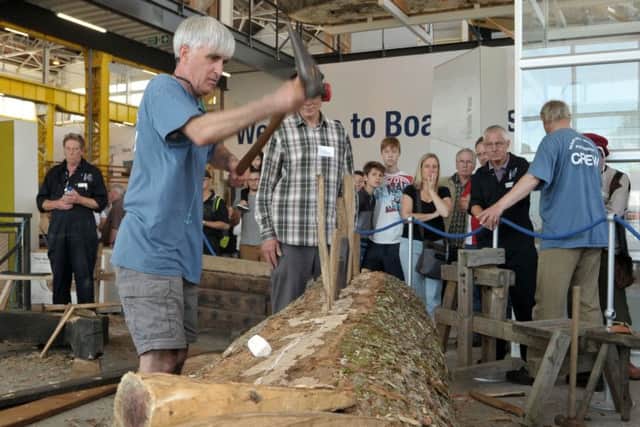 Medieval shipwright skills on display in Boathouse 4 using the same techniques that were used on the Mary Rose

Picture: Mic Young