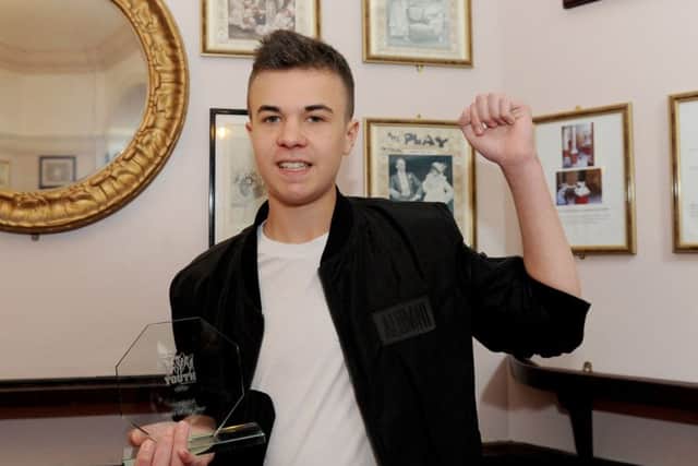 Lewis Hine winner of the Hero of the Year Award at this year's News Youth Awards
Picture: Sarah Standing (160820-1757)