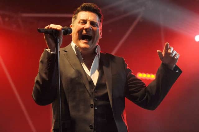 Tony Hadley at the Wickham Festival last night Picture: Sarah Standing (161124-1133)