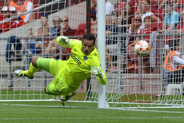 David Forde will be one of a number of Pompey players making their league debuts for the club Picture: Neil Marshall