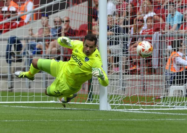 David Forde will be one of a number of Pompey players making their league debuts for the club Picture: Neil Marshall