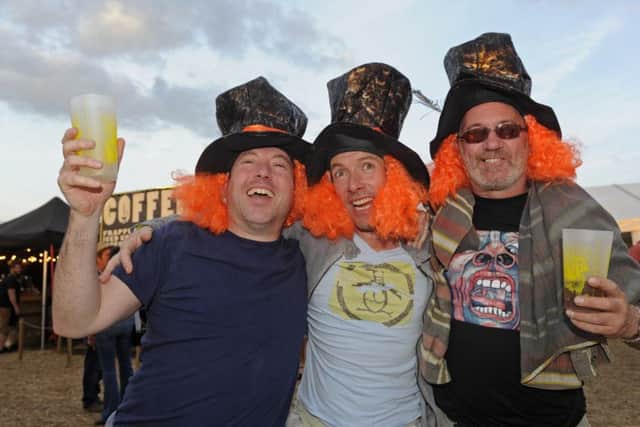 From left, Nick Coombes, Steve Guermonerez, and Dean Hibbered from Waterlooville (161091-7)