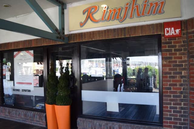 Rimjhim indian restaurant in Boardwalk, Port Solent has been shut by health inspectors