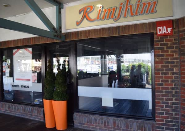 Rimjhim indian restaurant in Boardwalk, Port Solent has been shut by health inspectors