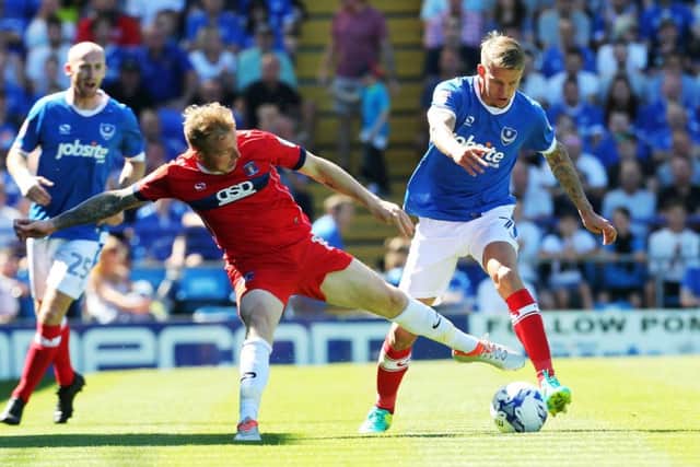 Pompey man-of-the-match Carl Baker Picture: Joe Pepler