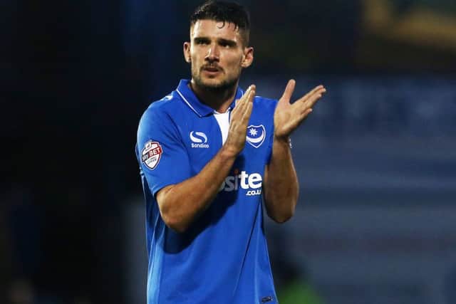 Pompey midfielder Gareth Evans Picture: Joe Pepler