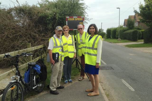 Fareham MP Suella Fernandes and Titchfield SpeedWatch