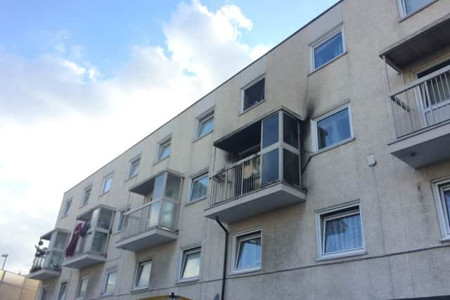The aftermath of a fire in Watts Road, Buckland in which a kitten was rescued
