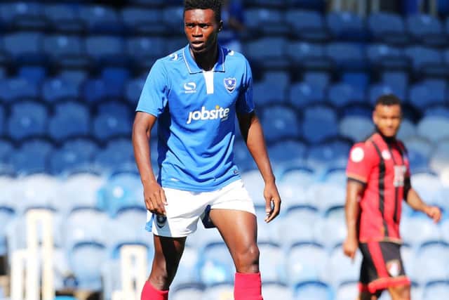 Holding midfielder Amine Linganzi Picture: Joe Pepler