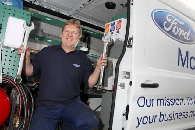Hendy Ford mobile technician Chris Hull