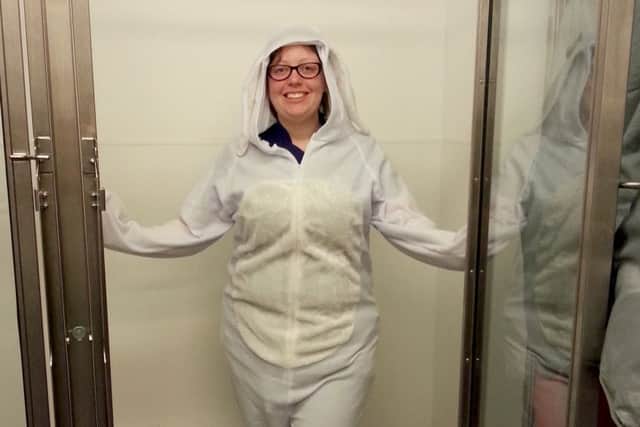 Vet Rebecca Wright will be spending seven hours in a kennel to raise awareness of bunny welfare