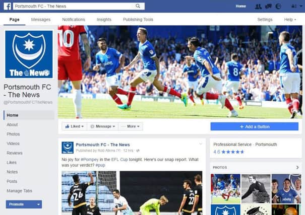Our new Pompey Facebook page