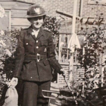Marjorie Burn when she was 26 and an air raid precaution warden
