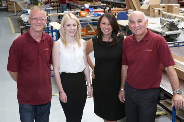 From left, Steve Swain, Danielle Sattari, Natalie Thomas and John Lashley