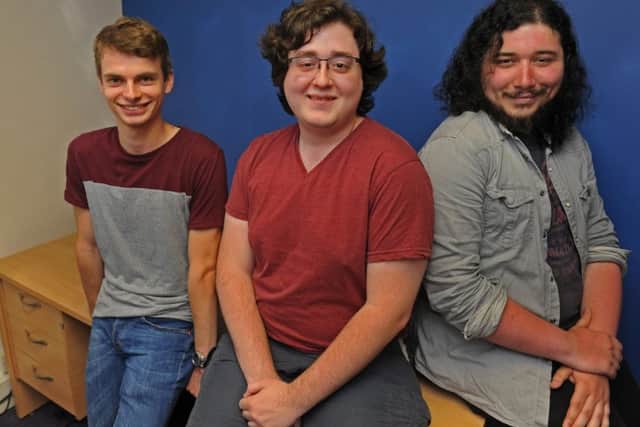 New recruits, from left, Alex Potter, Chris Aubert, and Louis Capitanchik
Picture Ian Hargreaves (160838-7)
