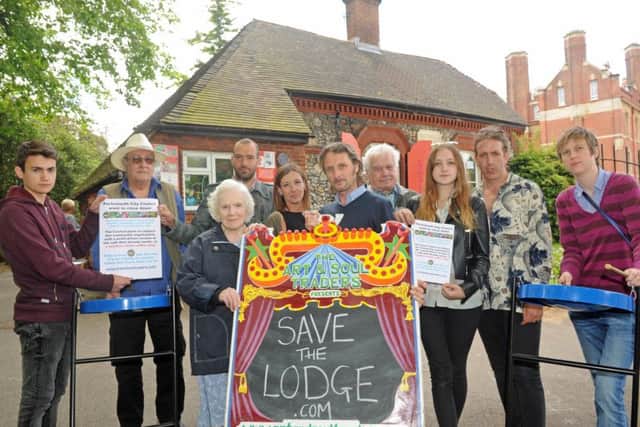 Supporters of The Arts Lodge and Park Cafe in Victoria Park Portsmouth protesting earlier in the year Picture: Ian Hargreaves  (160836-1)