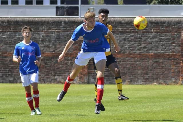 Pompey Academy striker Harvey Bradbury. Picture: Neil Marshall