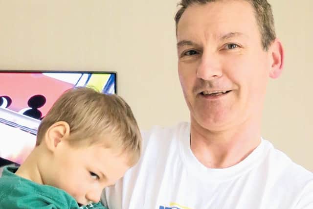 Steve Bonnick with son Charlie